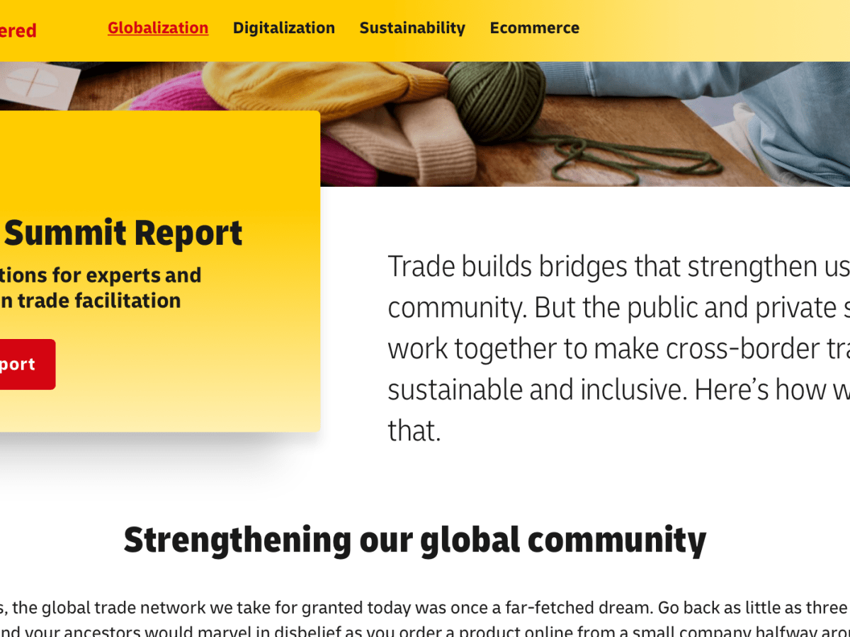 Deutsche Post DHL GoTrade 2022 Summit: How to boost inclusive and sustainable&nbsp;trade